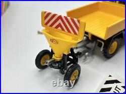 Rare Britains Autoway Unimog Snow Plough & Gritting Trailer Near Mint & Boxed