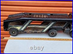 Rare Tonka Car Hauler/Trailer MR 970 Pressed Steel Complete