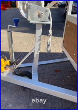 Rear Loading 7X4ft Trailer With Winch