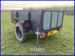 Robust Solid 7x4ft Towing Tow Trailer Unique Off Road/Military & Loading Boards