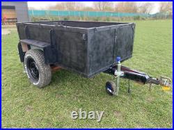 Robust Solid 7x4ft Towing Tow Trailer Unique Off Road/Military & Loading Boards