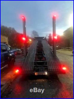 Rolfo 9 car van transporter trailer Tri Axle recovery salvage transport truck