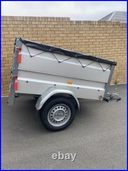 STEMA Galvanised Single Axle Trailer with Waterproof Cover Excellent Condition
