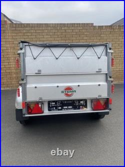 STEMA Galvanised Single Axle Trailer with Waterproof Cover Excellent Condition