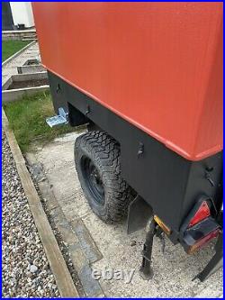 Sankey Expedition Trailer roof tent side awning Land Rover g4 orange military