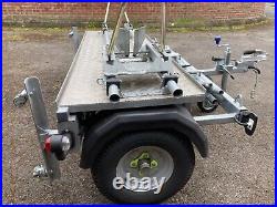 Sideload (transverse) Motorcycle winch up trailer