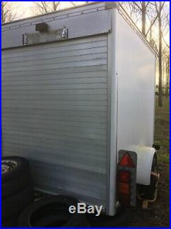 Single Axle Box Trailer By Indespension With Roller Shutter Door