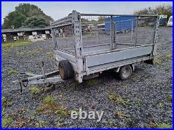 Single Axle Braked Trailer With Cage Sides
