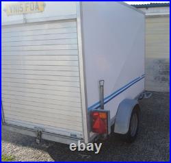 Single Axle Latham Box Trailer Roller Shutters 410KG Pay Load New Tyres