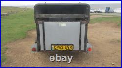 Single axle box trailer. Covered. Used. Unbraked