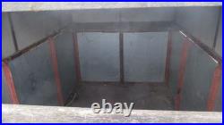 Single axle box trailer. Covered. Used. Unbraked