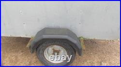 Single axle box trailer. Covered. Used. Unbraked
