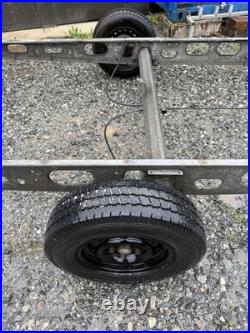 Single axle, braked trailer, Car Trailer Glamping Project Ex Caravan Chassis