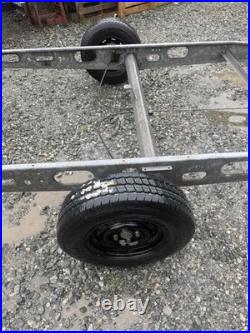 Single axle, braked trailer, Car Trailer Glamping Project Ex Caravan Chassis