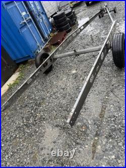 Single axle, braked trailer, Car Trailer Glamping Project Ex Caravan Chassis