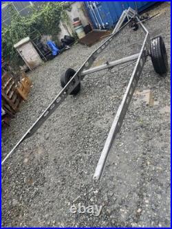 Single axle, braked trailer, Car Trailer Glamping Project Ex Caravan Chassis