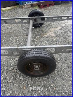 Single axle, braked trailer, Car Trailer Glamping Project Ex Caravan Chassis