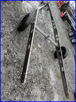 Single axle, braked trailer, Car Trailer Glamping Project Ex Caravan Chassis