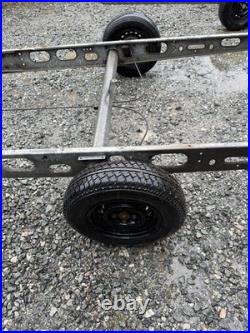 Single axle, braked trailer, Car Trailer Glamping Project Ex Caravan Chassis