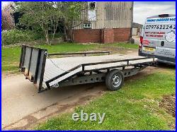 Single axle flat bed ultility trailer