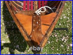 Skiff Rowing Boat Canadian Cedar Strip Used Rowing Boat, With Trailer And Cover