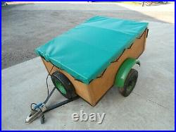 Small Car Trailer With Spare Wheel And Cover