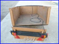 Small Car Trailer With Spare Wheel And Cover