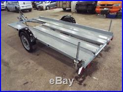 Small Car Transporter Trailer Old but sturdy, rated 3360 Lbs Recent Overhaul