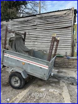 Small Galvanised Trailer Lightweight Trailer Ideal Garden/ Festival Use