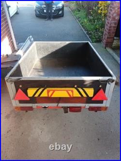 Small Galvinised Car Trailer With Cover