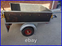 Small Galvinised Car Trailer With Cover