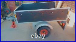 Small Galvinised Car Trailer With Cover