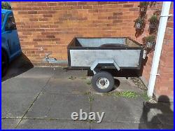 Small Tilting car trailer used