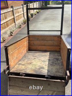 Small Wooden Car Trailer 120cm Long 90cm Wide Good Working Condition Stands Up Small Wooden Car Trailer 120cm Long 90cm Wide Good Working Condition Stands Up