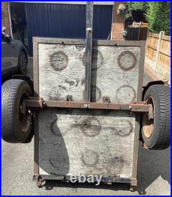 Small Wooden Car Trailer 120cm Long 90cm Wide Good Working Condition Stands Up Small Wooden Car Trailer 120cm Long 90cm Wide Good Working Condition Stands Up