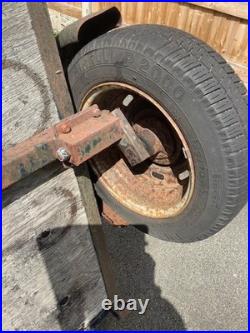 Small Wooden Car Trailer 120cm Long 90cm Wide Good Working Condition Stands Up Small Wooden Car Trailer 120cm Long 90cm Wide Good Working Condition Stands Up