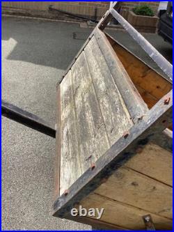 Small Wooden Car Trailer 120cm Long 90cm Wide Good Working Condition Stands Up Small Wooden Car Trailer 120cm Long 90cm Wide Good Working Condition Stands Up