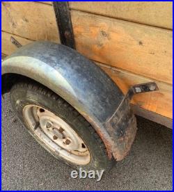 Small Wooden Car Trailer 120cm Long 90cm Wide Good Working Condition Stands Up Small Wooden Car Trailer 120cm Long 90cm Wide Good Working Condition Stands Up