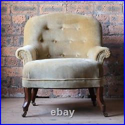 Small antique style tub bedroom armchair SN1103