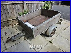Small car trailer, 5ft by 3ft. Inc new trailer board