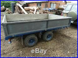 Solid 10ft x 6ft Ifor Williams Flat Bed Dropside Trailer 3500kg