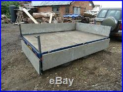 Solid 10ft x 6ft Ifor Williams Flat Bed Dropside Trailer 3500kg