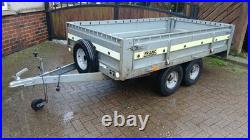TRAILER 8ft x 4.4ft TWIN AXLE GALVANISED UNBRAKED