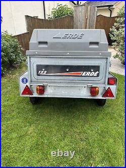TRAILER ERDE 122 Trailer with ABS lid and spare tyre
