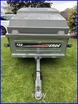 TRAILER ERDE 122 Trailer with ABS lid and spare tyre