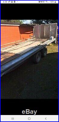 Tilt bed transporter trailer 2004 3500kg flat bed