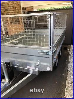 Tipper HYDRAULIC Trailer 8 x 5 ft CAGE MESH SIDED BRAND NEW 2700KG