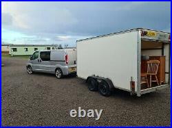 Tow a van blueline box luton trailer