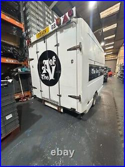 Towe trailer transporter motocross storage converted van alloy wheels
