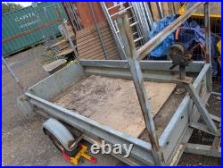 Trailer 8x4ft Galvanised Braked New Tyres Locking Hitch Electrics Working Order